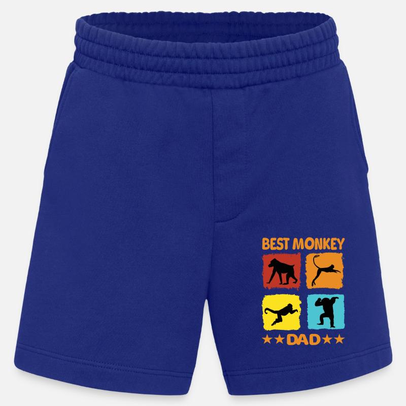 Best Monkey Dad - Heavyweight Shorts - made by SPREAD  - Iconic Blue