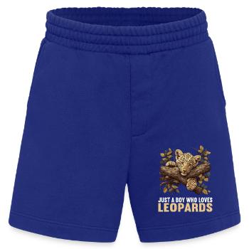 Leoparden Leopard - Heavyweight Shorts - made by SPREAD  - Iconic Blue - Vorne