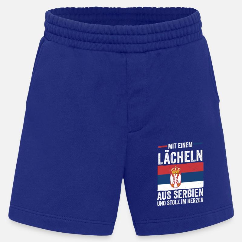 Serbe Serbe Serbie - Short bio épais fabriqué en UE - Iconic Blue