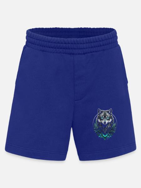 Forest Arctic Wolf - Heavyweight Shorts - made by SPREAD - Iconic Blue