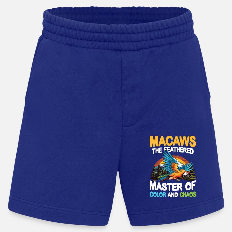 Macaws The Feathered Masters - Heavyweight Shorts - made by SPREAD - Iconic Blue