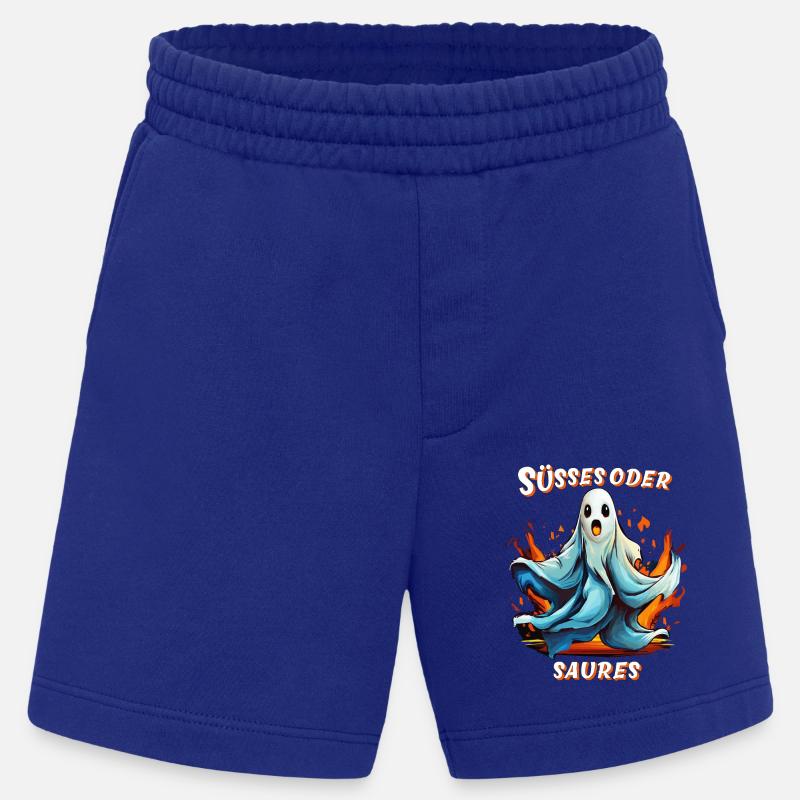 GEIST HALLOWEEN SÜSSES ODER SAURES - Heavyweight Shorts - made by SPREAD  - Iconic Blue