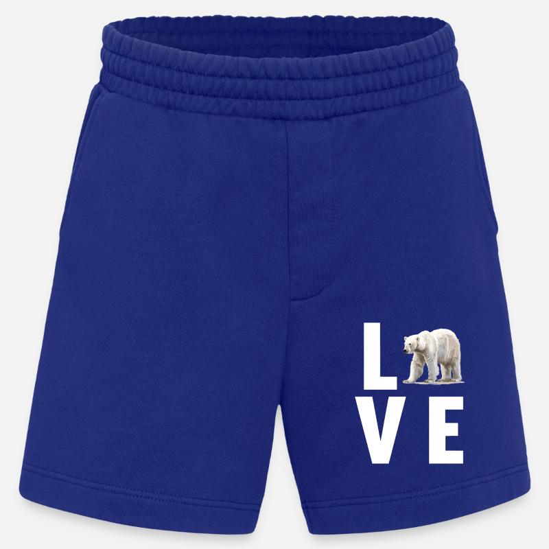 Polar Bear Eisbären Eisbär - Heavyweight Shorts - made by SPREAD  - Iconic Blue