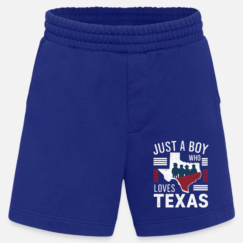Texas State Texans Texas - Heavyweight Shorts - made by SPREAD  - Iconic Blue