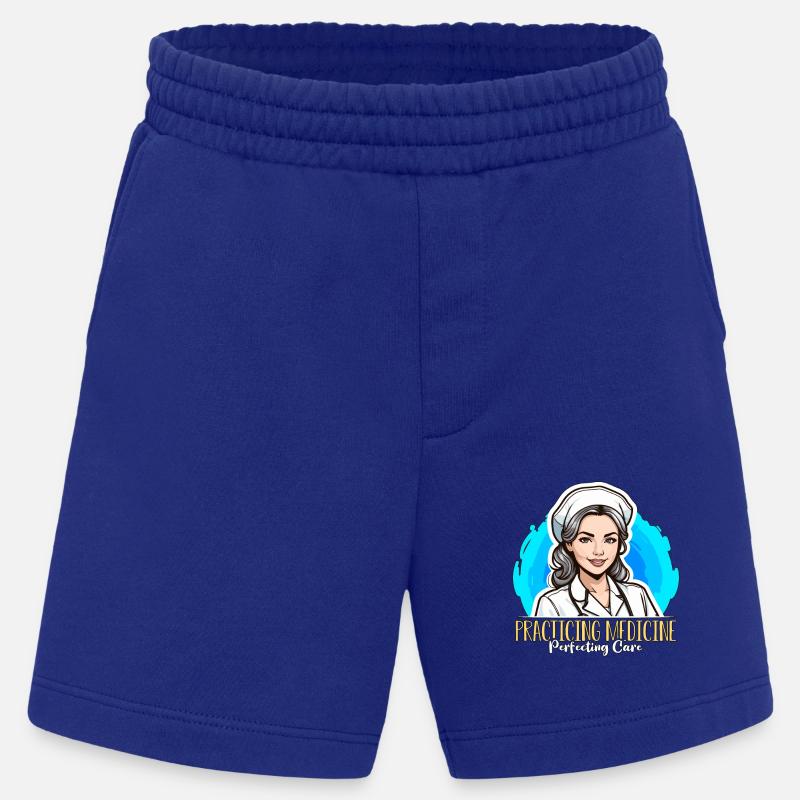 Nurse Practitioner Practicing Medicine Nursing - Heavyweight Shorts - made by SPREAD  - Iconic Blue