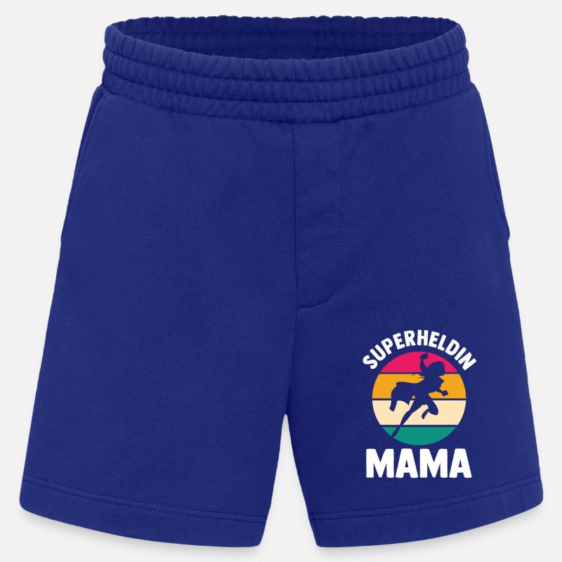 Mutter Superheldin Mama - Heavyweight Shorts - made by SPREAD - Iconic Blue