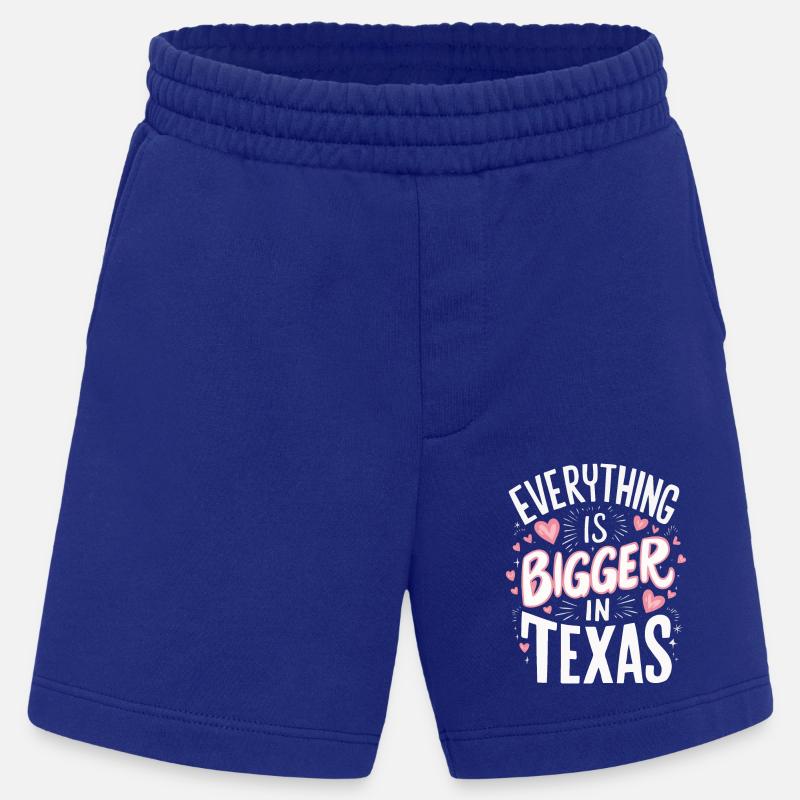 Texas State Texans Texas - Heavyweight Shorts - made by SPREAD - Iconic Blue