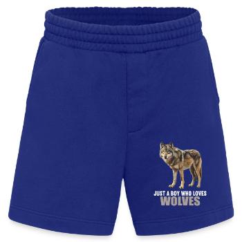Wölfe Wolf - Heavyweight Shorts - made by SPREAD  - Iconic Blue - Vorne