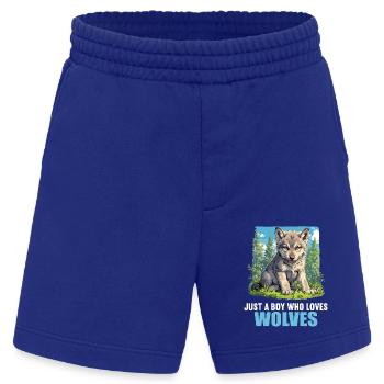 Wölfe Wolf - Heavyweight Shorts - made by SPREAD  - Iconic Blue - Vorne