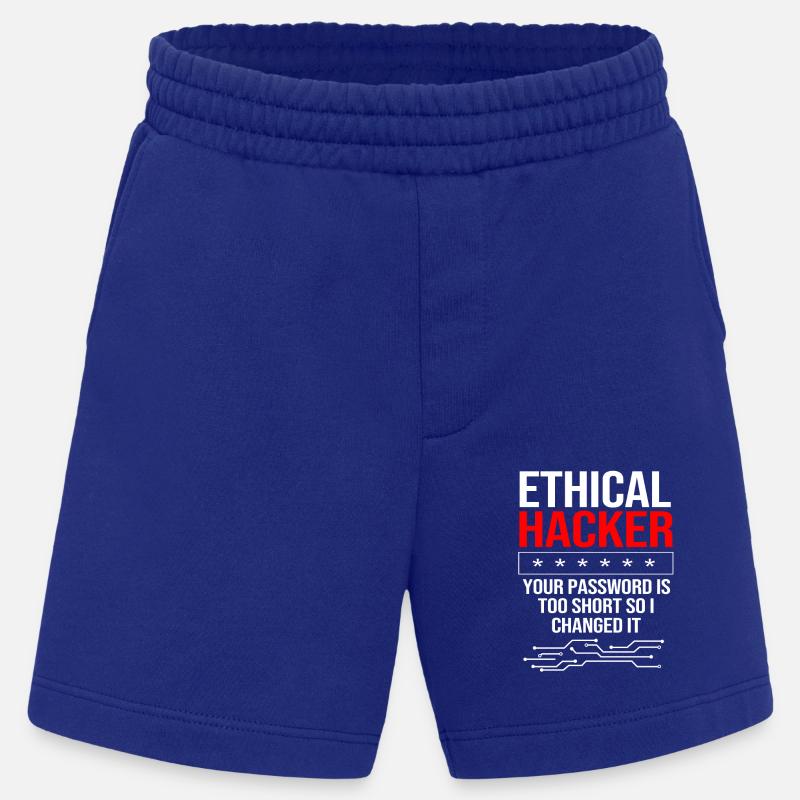 Cybersecurity Cyber Programmierer Hacker - Heavyweight Shorts - made by SPREAD  - Iconic Blue