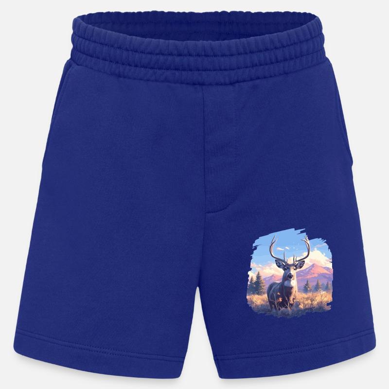Hirsche Hirsch - Heavyweight Shorts - made by SPREAD  - Iconic Blue