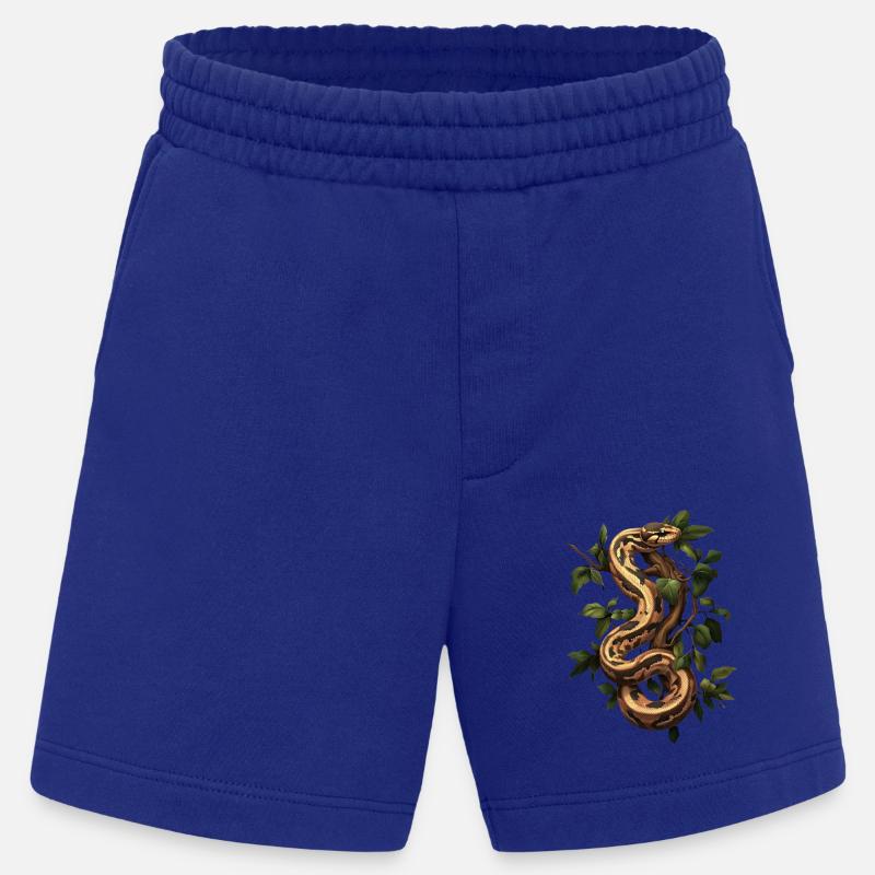 Königspython Schlangen Liebhaber Terrarium Python - Heavyweight Shorts - made by SPREAD  - Iconic Blue