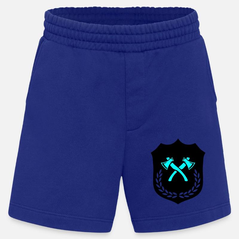 Wappen Axt Äxte - Heavyweight Shorts - made by SPREAD  - Iconic Blue