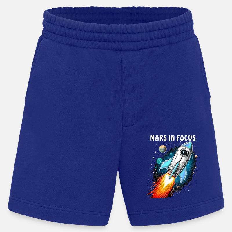 RAKETE MARS IN FOCUS - Heavyweight Shorts - made by SPREAD  - Iconic Blue