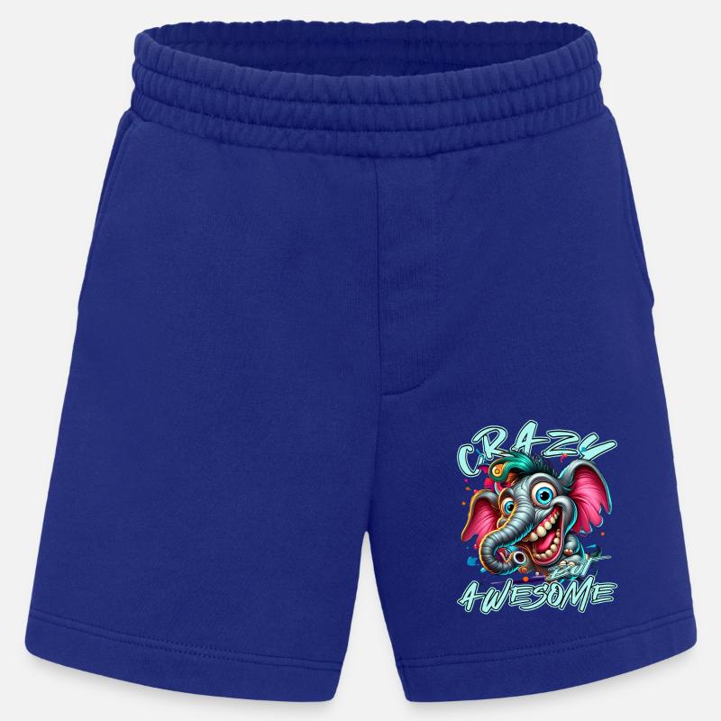 Crazy but Awesome Elefant Comic Stil - Heavyweight Shorts - made by SPREAD  - Iconic Blue