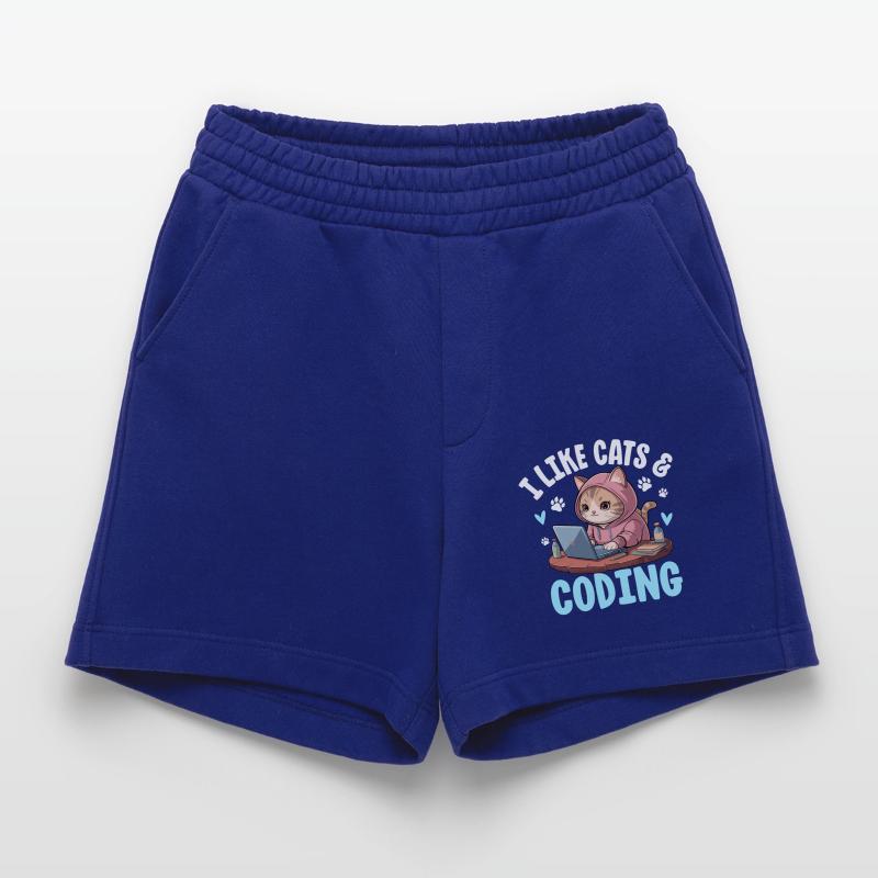 I Like Cats and Coding Nerd Design Heavyweight Shorts - made by SPREAD 