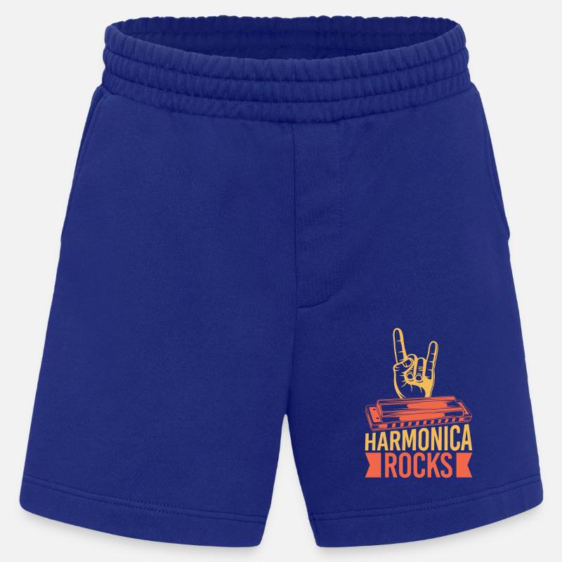 Funny Harmonica Player Rocks Harmonica - Heavyweight Shorts - made by SPREAD  - undefined
