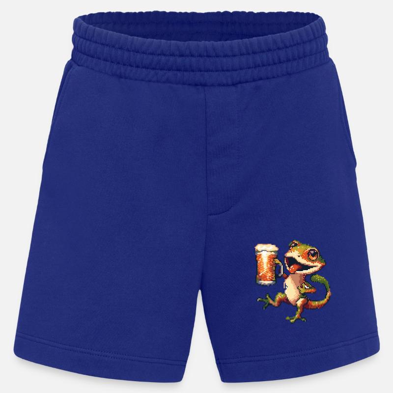 Echse Pixel Bier - Heavyweight Shorts - made by SPREAD  - Iconic Blue