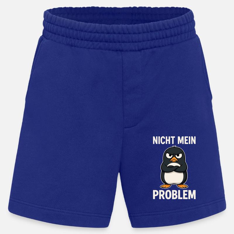 Grim Penguin – Not My Problem - Heavyweight Shorts - made by SPREAD  - Iconic Blue