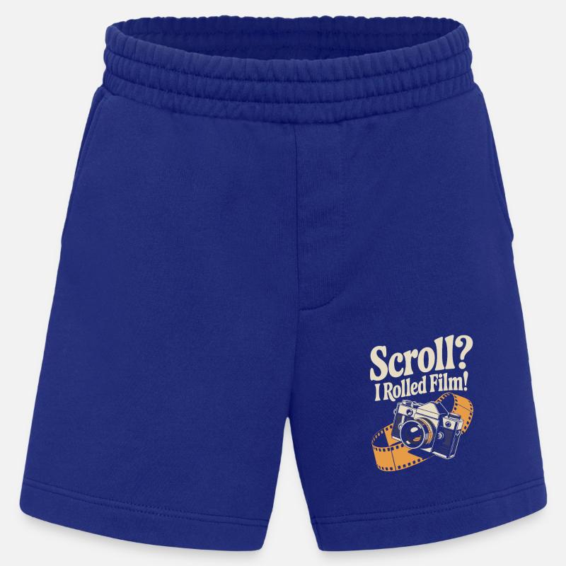 Conception drôle de caméra rétro - Short bio épais fabriqué en UE - Iconic Blue