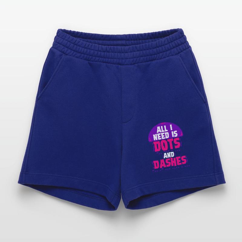 Morsecode Morse Code Dots And Dashes Heavyweight Shorts - made by SPREAD 