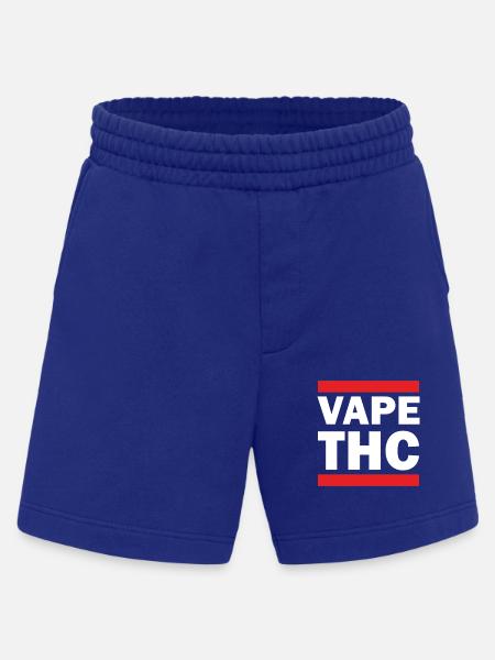 Vape THC White - Heavyweight Shorts - made by SPREAD - Iconic Blue