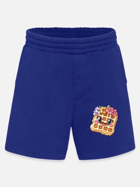 Waffle with flowers - Heavyweight Shorts - made by SPREAD - Iconic Blue