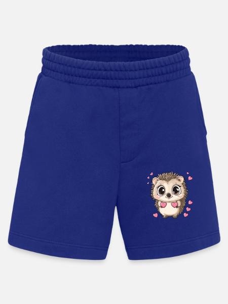 Hedgehog with hearts - Heavyweight Shorts - made by SPREAD - Iconic Blue
