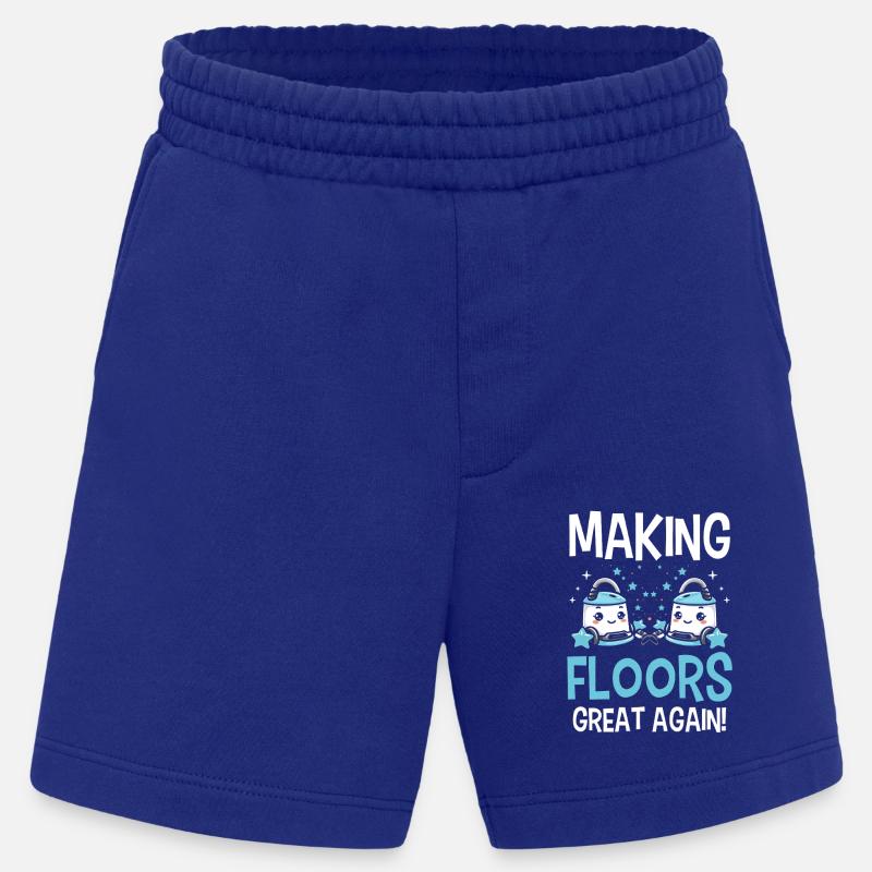 Cleaning Lover Cleaner - Heavyweight Shorts - made by SPREAD  - Iconic Blue