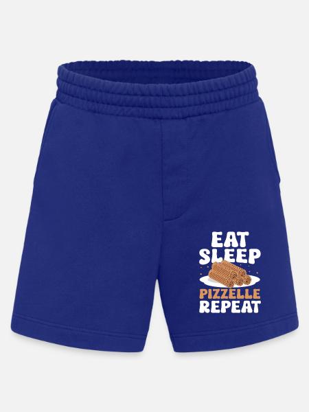 Pizzelle Waffle - Italian Waffles - Heavyweight Shorts - made by SPREAD - Iconic Blue