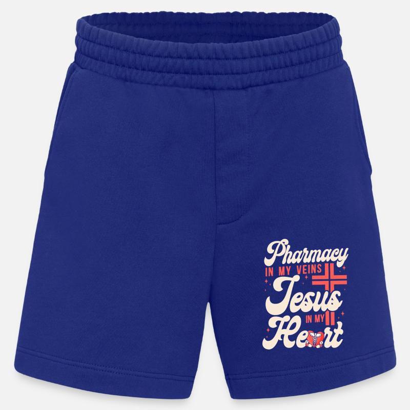 Pharmacy Tech Technician - Heavyweight Shorts - made by SPREAD  - Iconic Blue