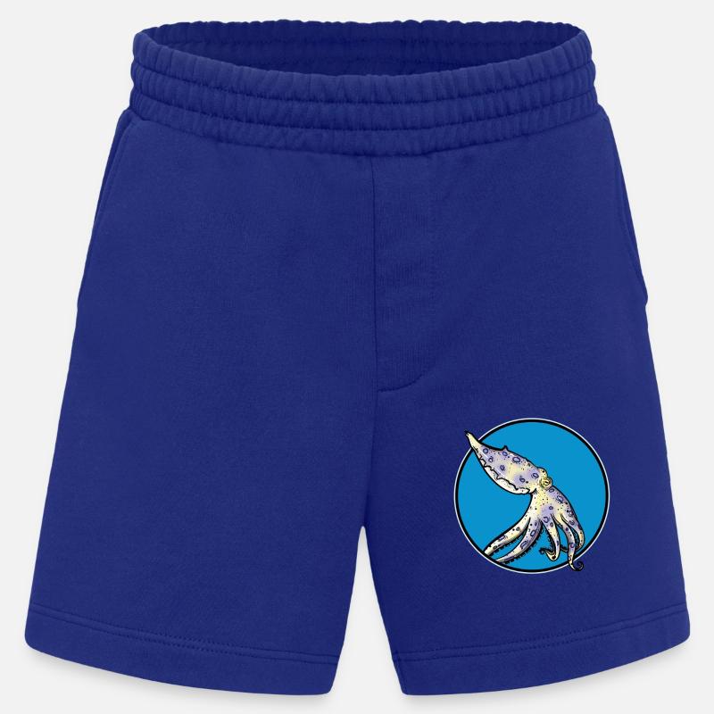 Blue Ringed Octopus Blaugeringelter Krake - Heavyweight Shorts - made by SPREAD  - Iconic Blue