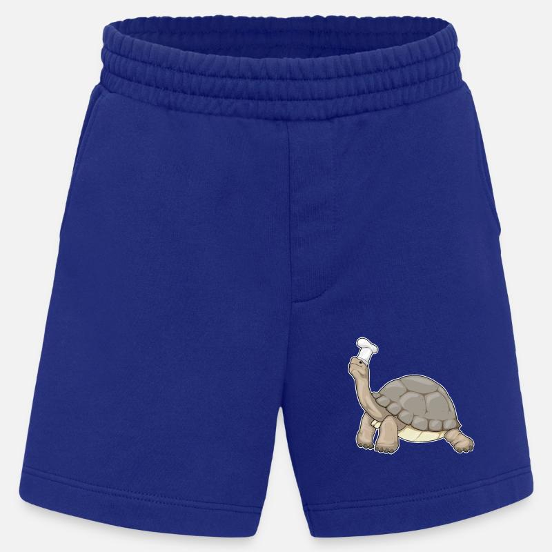 Turtle Chef Chef Hat - Heavyweight Shorts - made by SPREAD  - Iconic Blue