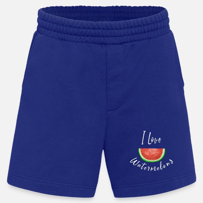 J'aime Pastèques - Watermelon - Fruit - Short bio épais fabriqué en UE - Iconic Blue