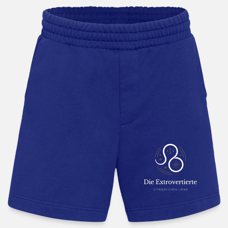 Leo Extrovert Logo Sternzeichen - Heavyweight Shorts - made by SPREAD  - Iconic Blue