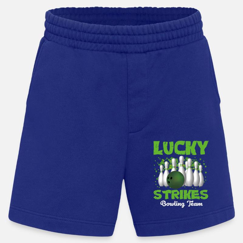 Lucky Strikes Bowling Team - Heavyweight Shorts - made by SPREAD  - Iconic Blue