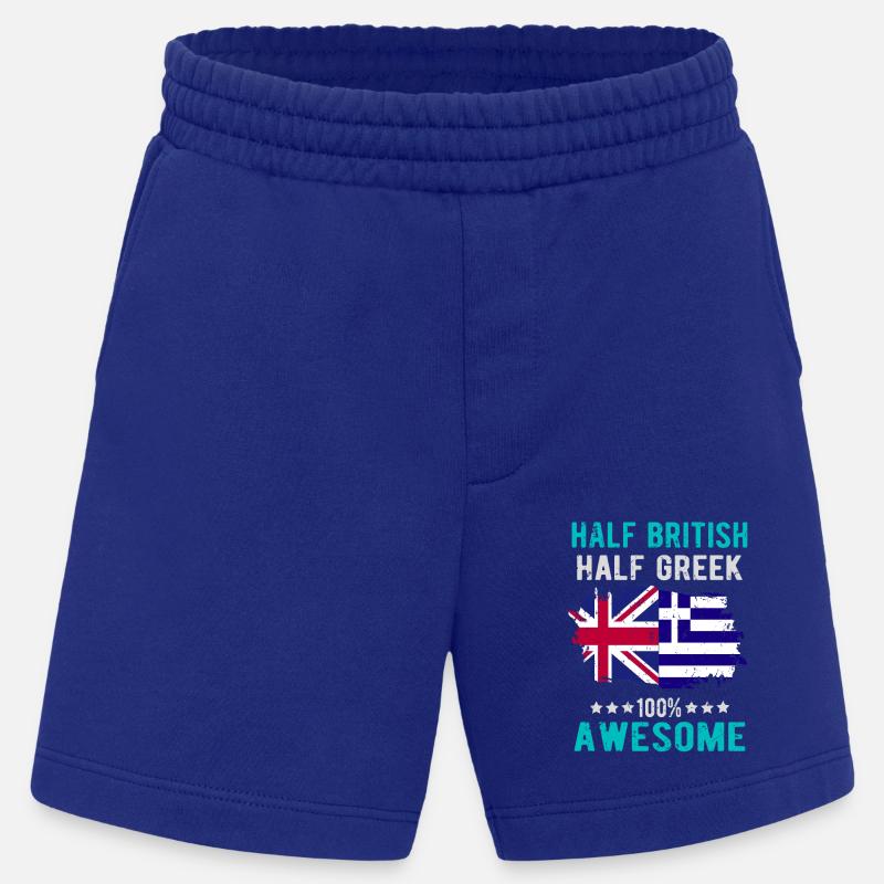 Halb Brite Halb Grieche - Heavyweight Shorts - made by SPREAD  - Iconic Blue