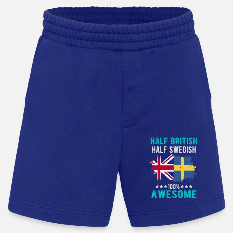 Half British Half Swede - Heavyweight Shorts - made by SPREAD - Iconic Blue