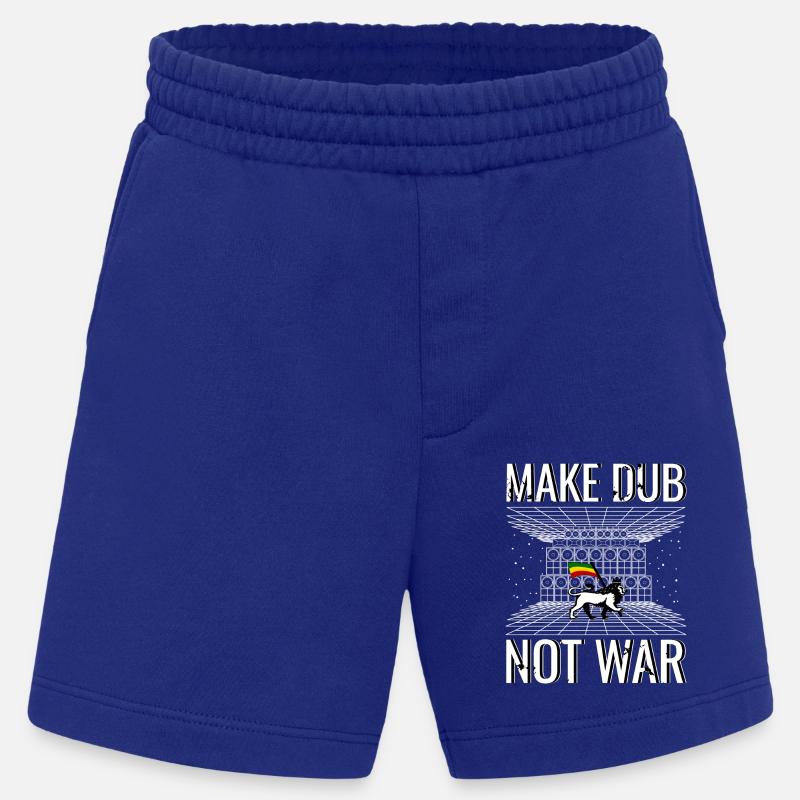 Make Dub not War - Heavyweight Shorts - made by SPREAD  - Iconic Blue