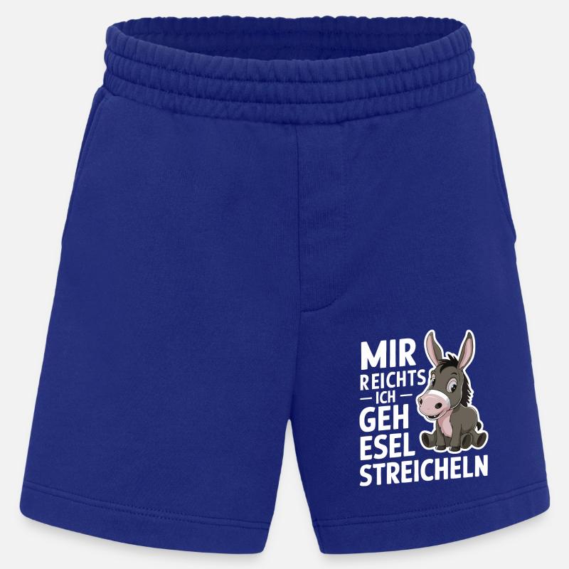 Esel Eselchen Maultier Muli - Heavyweight Shorts - made by SPREAD - Iconic Blue