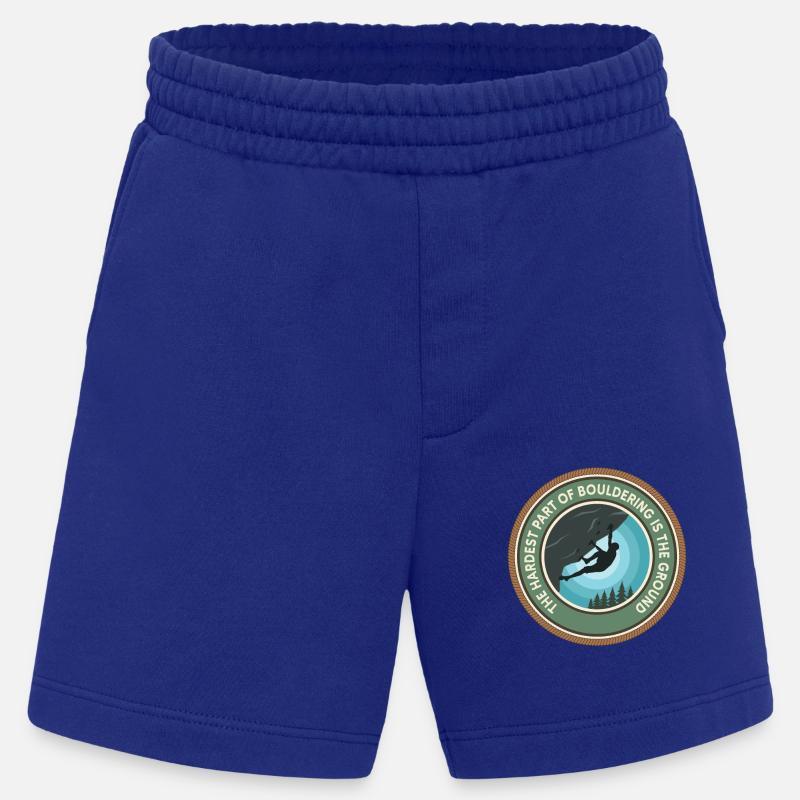 Bouldern Boulderer Boulder - Heavyweight Shorts - made by SPREAD  - Iconic Blue