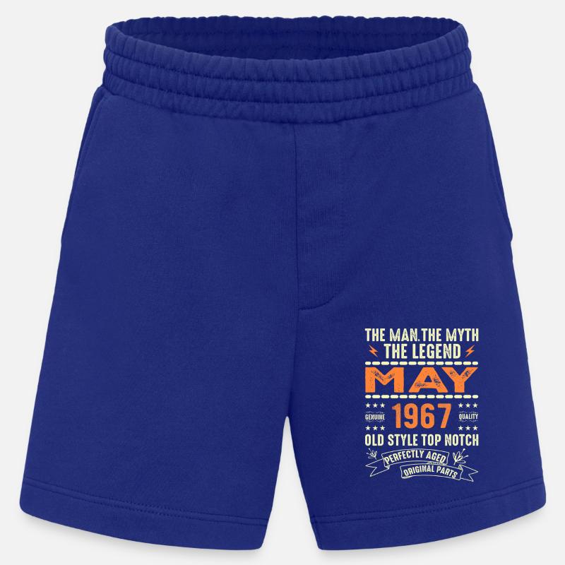Birthday May 1967 - May 1967 - Heavyweight Shorts - made by SPREAD - Iconic Blue