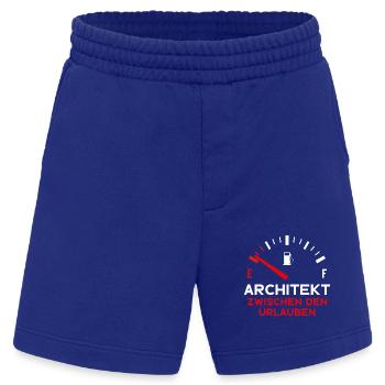 ARCHITEKT ZWISCHEN DEN URLAUBEN ARCHITEKT - Heavyweight Shorts - made by SPREAD  - Iconic Blue - Vorne