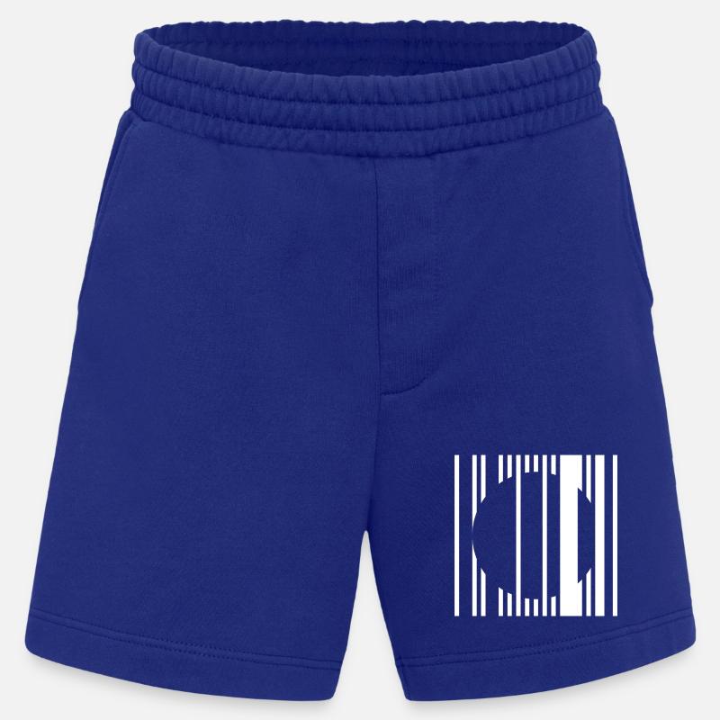 Vertical Stripe Circle - Heavyweight Shorts - made by SPREAD - Iconic Blue