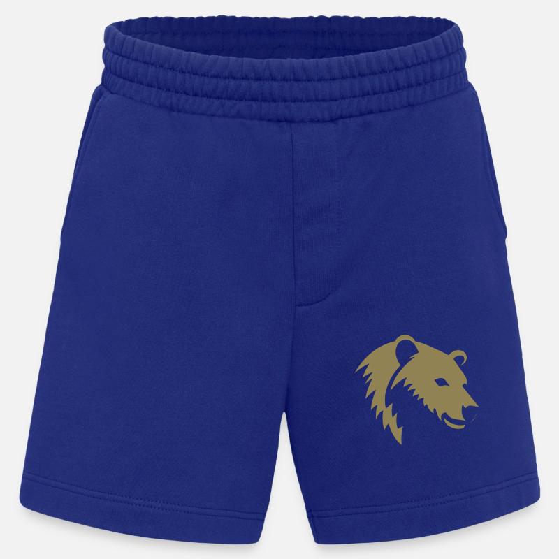 Bär Silhouette eines Eisbärkopfes - Heavyweight Shorts - made by SPREAD  - Iconic Blue