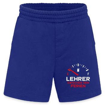 LUSTIG LEHRER ZWISCHEN DEN FERIEN - Heavyweight Shorts - made by SPREAD  - Iconic Blue - Vorne