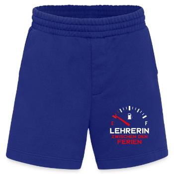 LUSTIG LEHRERIN ZWISCHEN DEN FERIEN - Heavyweight Shorts - made by SPREAD  - Iconic Blue - Vorne