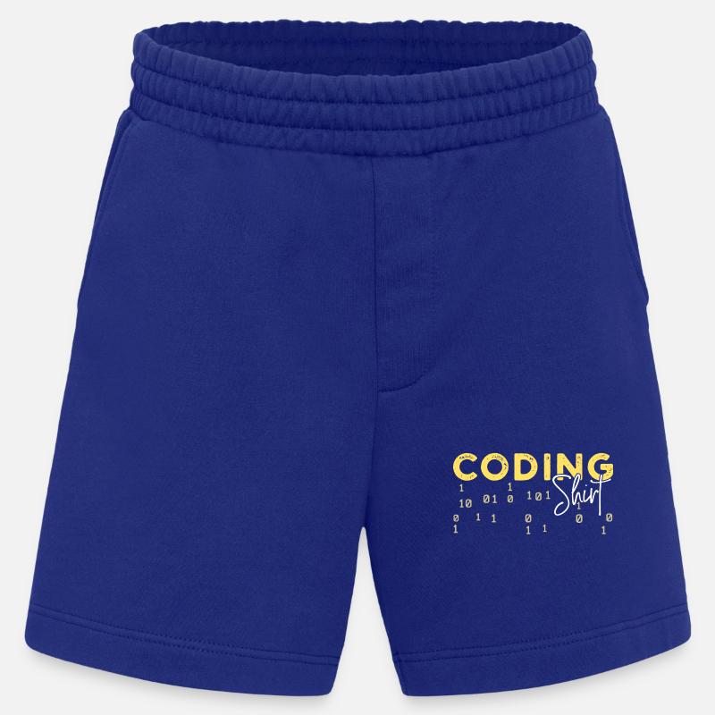Coden Statement Developer Programmer Scripting - Heavyweight Shorts - made by SPREAD  - Iconic Blue