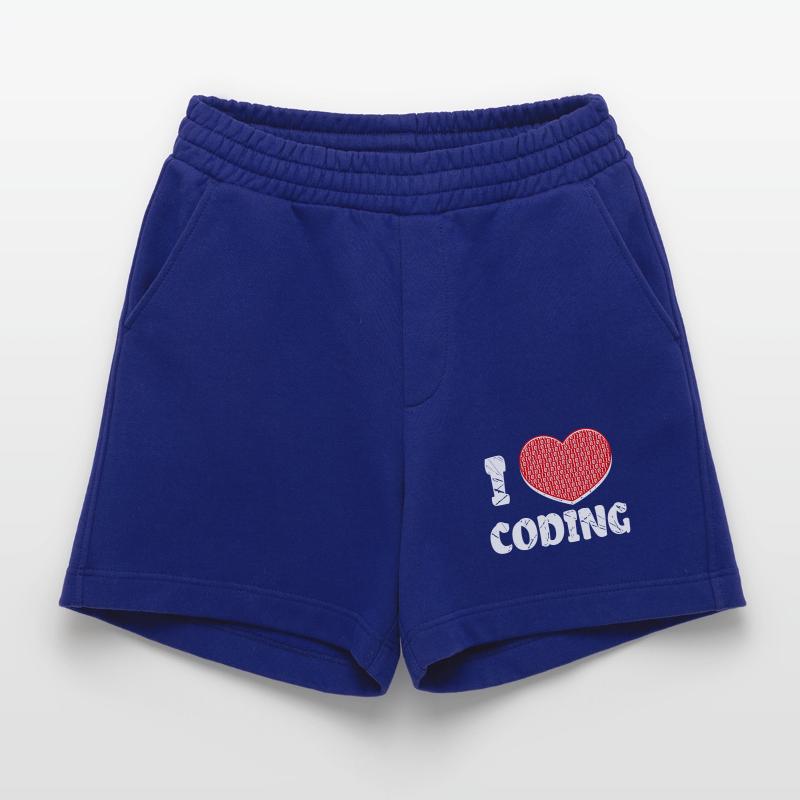 Developer Herz Coden Statement Programmierer Heavyweight Shorts - made by SPREAD 