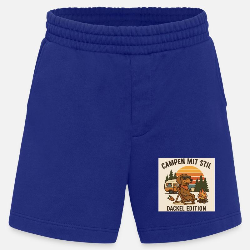 Campen mit Stil: Dackel Edition - Heavyweight Shorts - made by SPREAD  - Iconic Blue